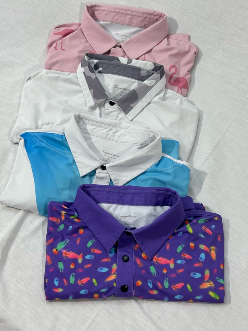 Bundle of four Chippopotamus Golf Polo Shirts - Casual Performance